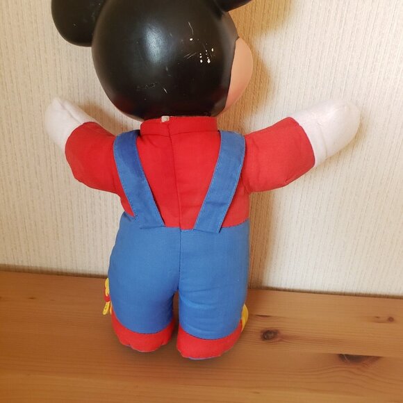 Disney Learn To Dress Me Plush Rubber Face  Mickey Mouse Doll 15" Vintage 80s - Picture 6 of 11